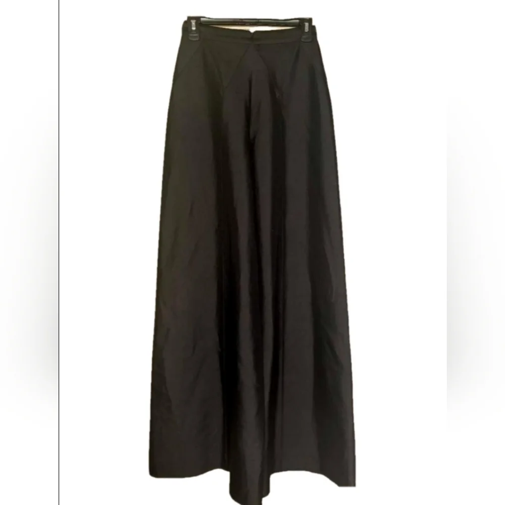 Julianna Bass Women's Elegant Black Wide Leg Pants Size 2